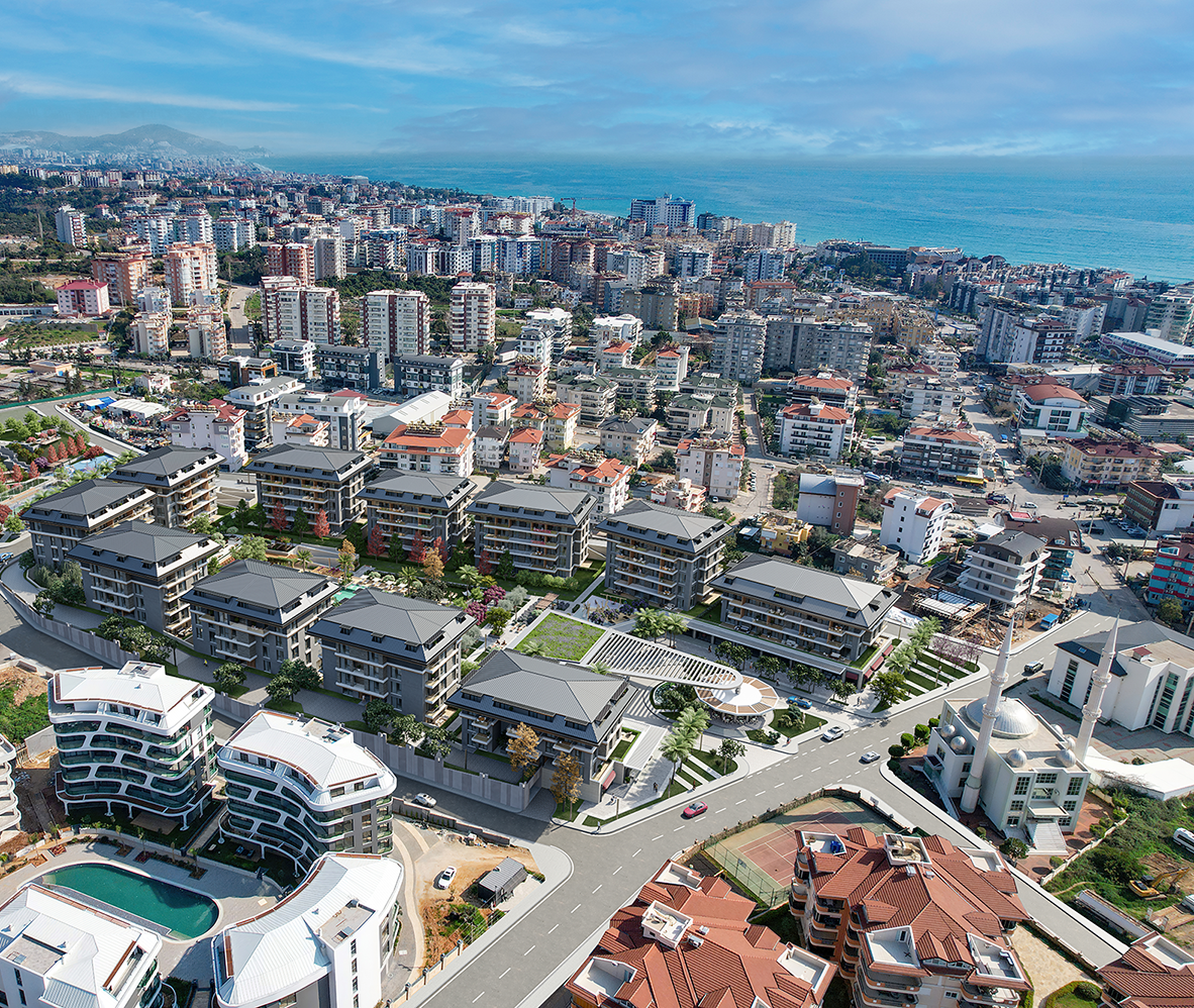 Alanya'nın Oba Mahallesinde Premium Konut Projesinde Satılık Daireler