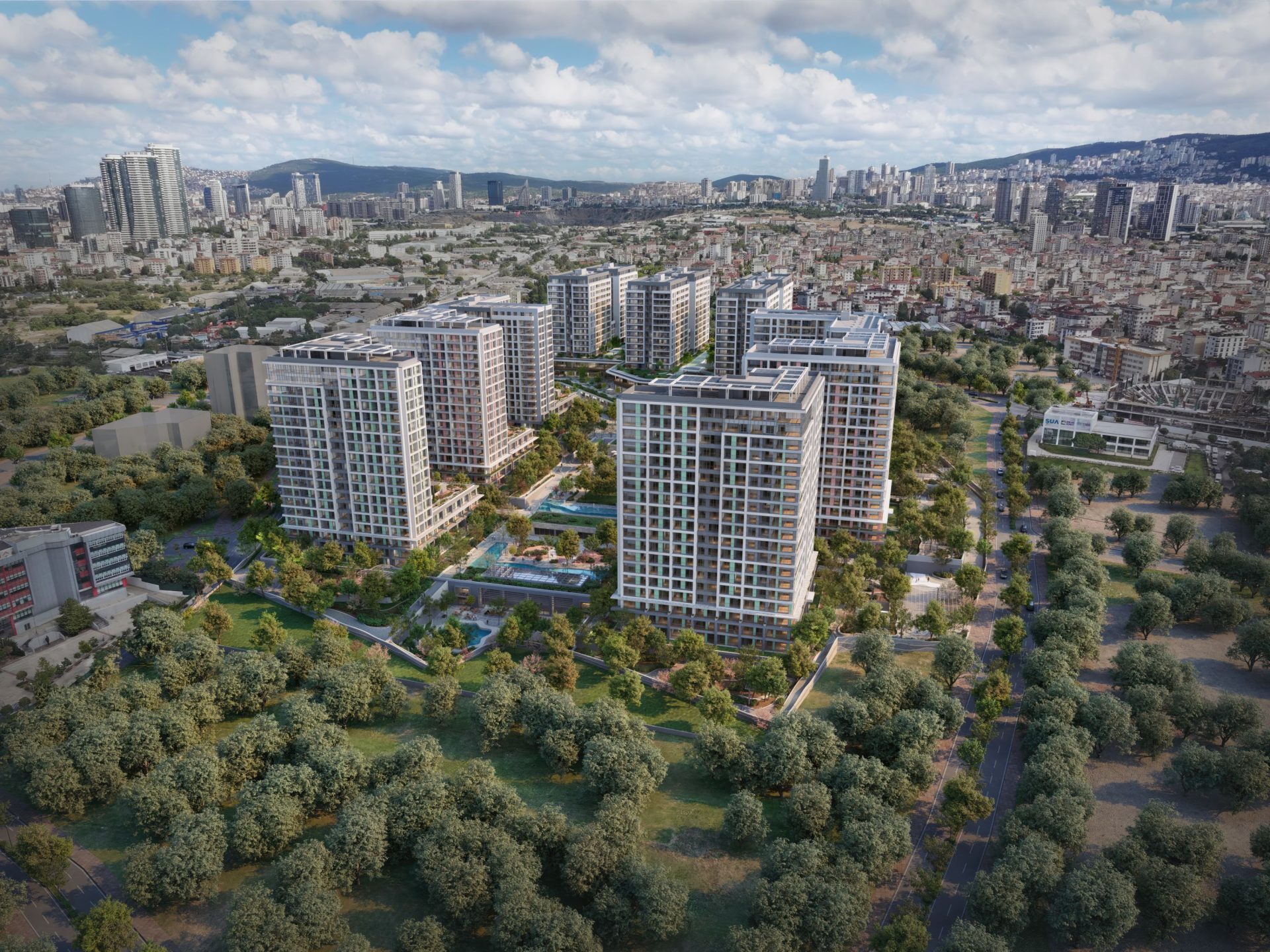 Apartments with Views of the Marmara Sea and the Princes' Islands in Kartal, Istanbul