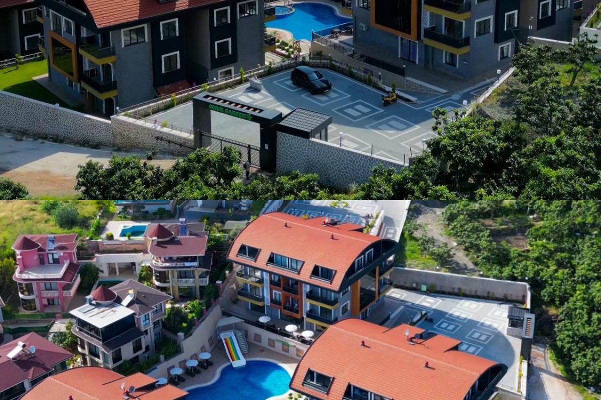 Panoramic View Apartments Eligible for Turkish Citizenship in Central Alanya