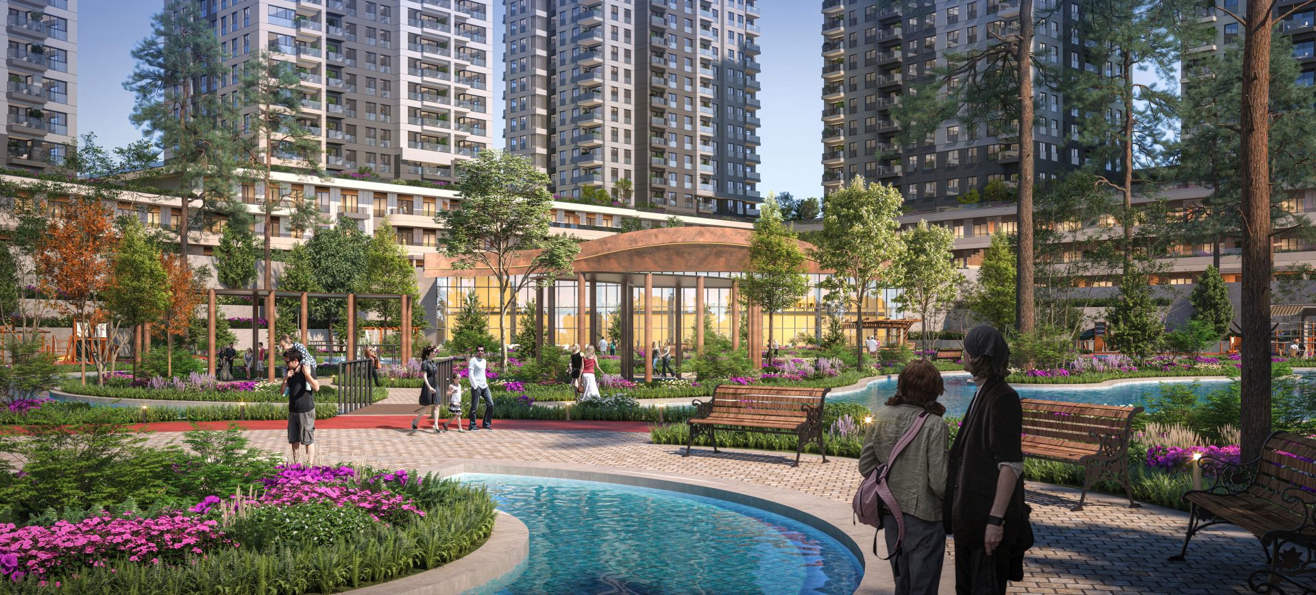 Investment Apartments in a Residential Community Near Basın Ekspres in Güneşli, Istanbul