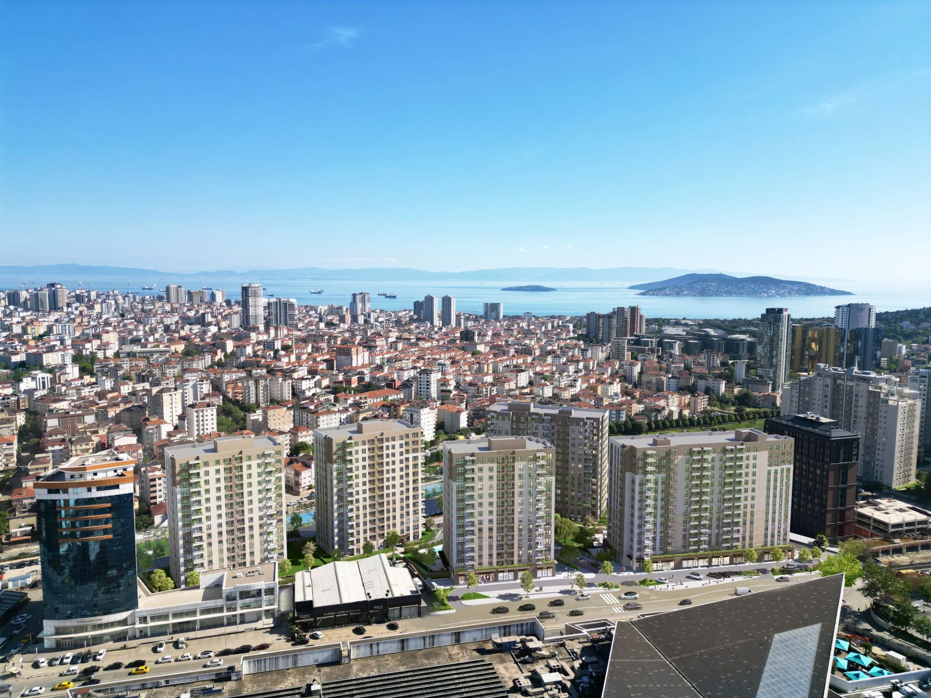 İstanbul Maltepe'de Adalar Manzaralı Daireler