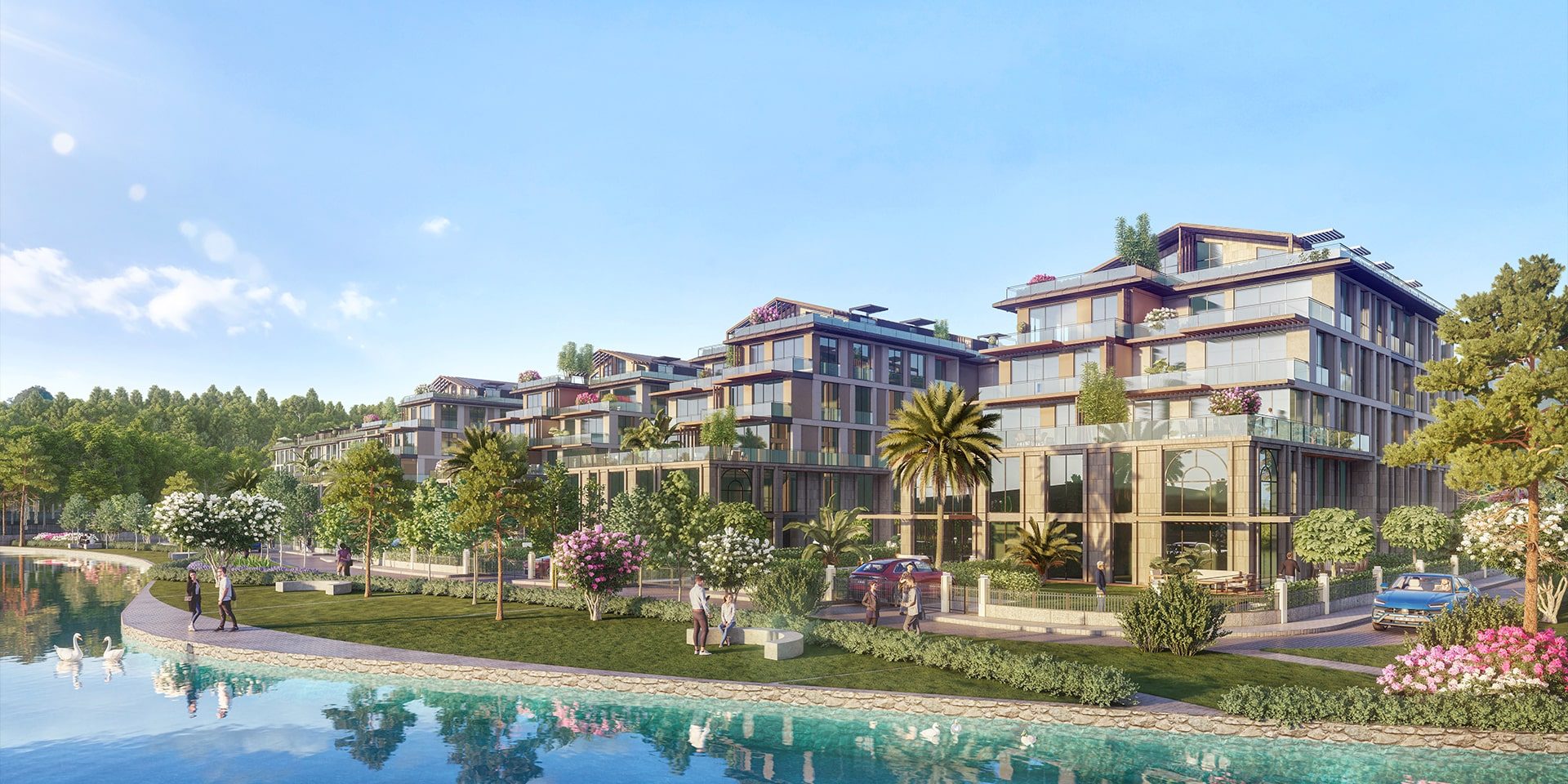 Apartments in Göktürk, Istanbul — Near the Forest and Lake