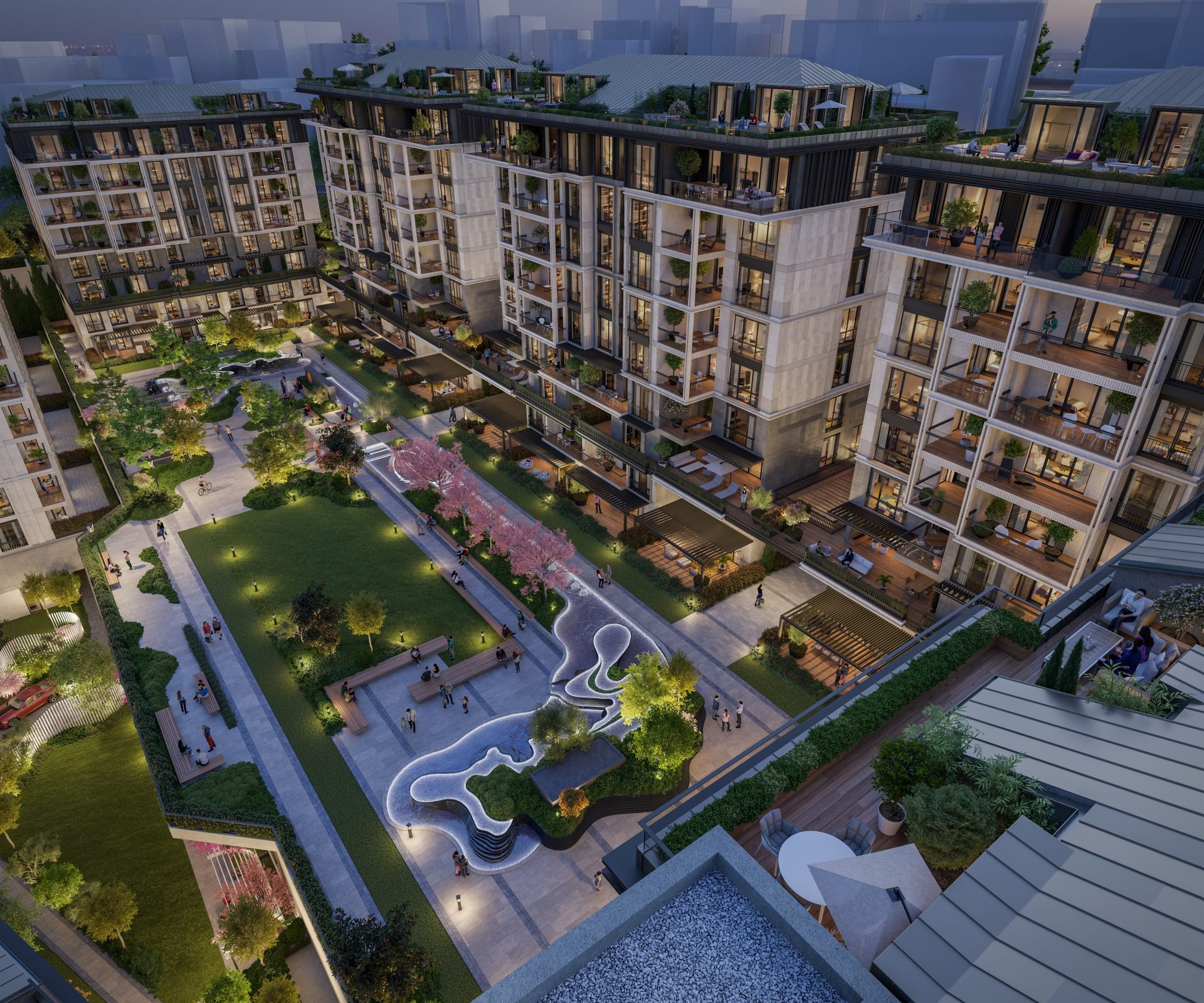 Elite Residences with an Expansive Park Area in the Prestigious Beşiktaş District, Istanbul