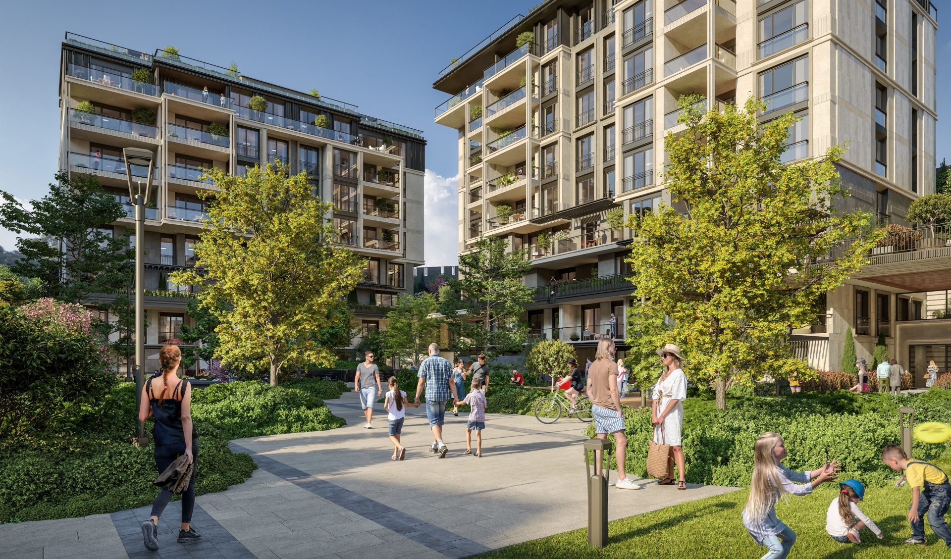Elite Residences with an Expansive Park Area in the Prestigious Beşiktaş District, Istanbul