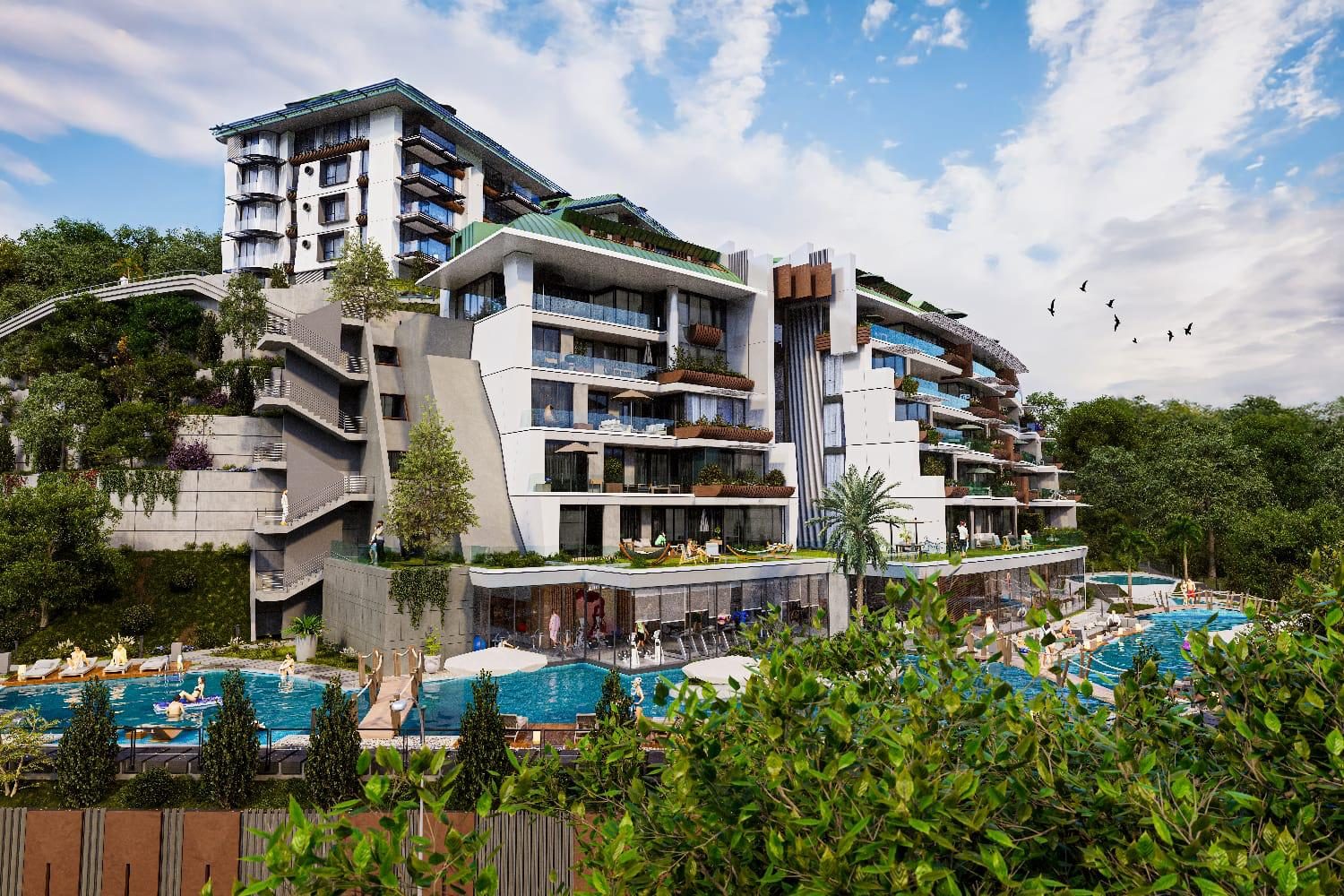 Luxury Residential Complex with Panoramic Bosphorus Views in Beykoz, Istanbul
