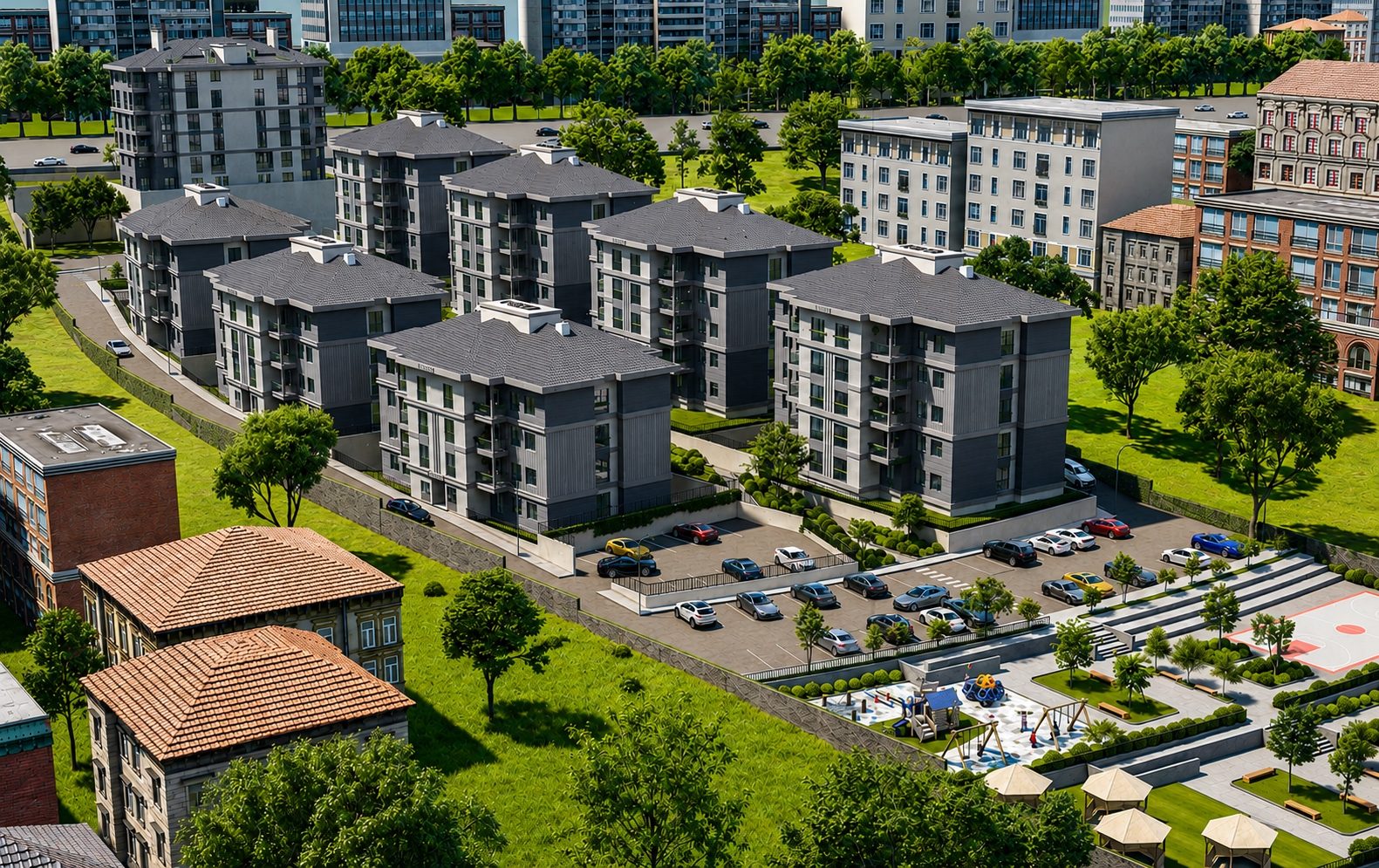 Apartments with Installment Plan in a Residential Complex in Bahçeşehir, Istanbul