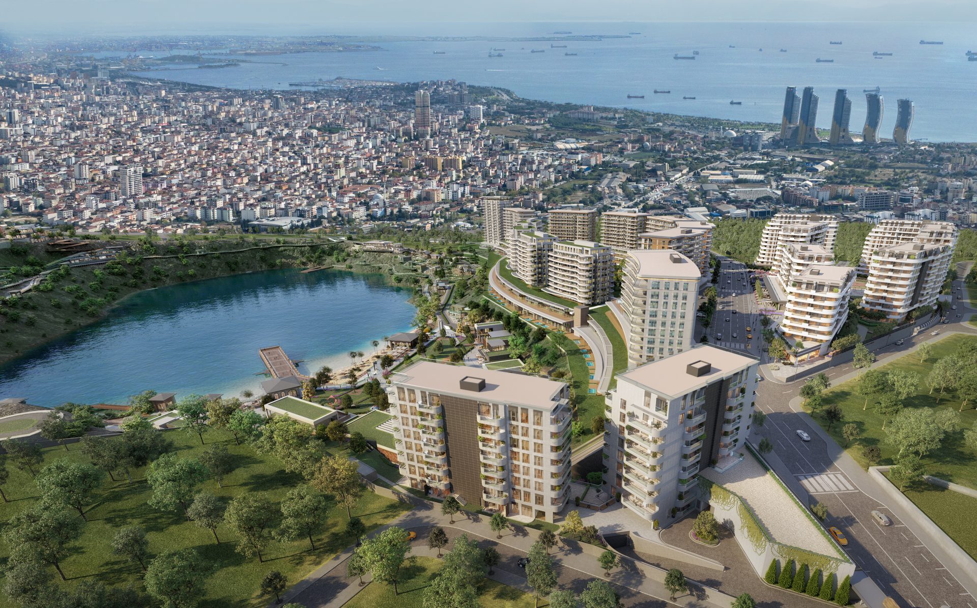 İstanbul Kartal'da Metroya Yakın Manzaralı Satılık Daireler